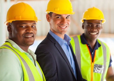 men in hard hats